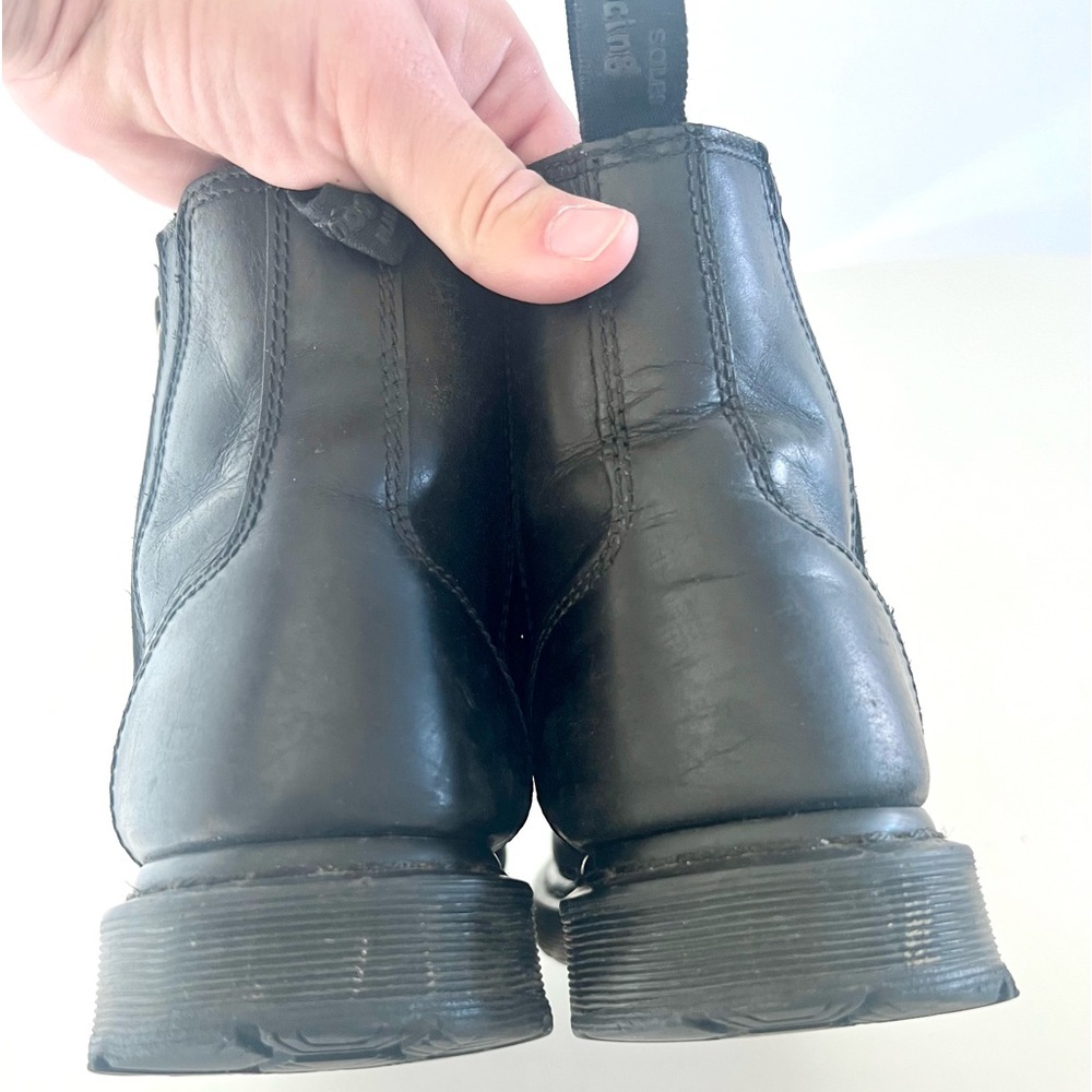 Dr. Martens Black Leather Side-Zip Ankle Boots - Picture 11 of 16